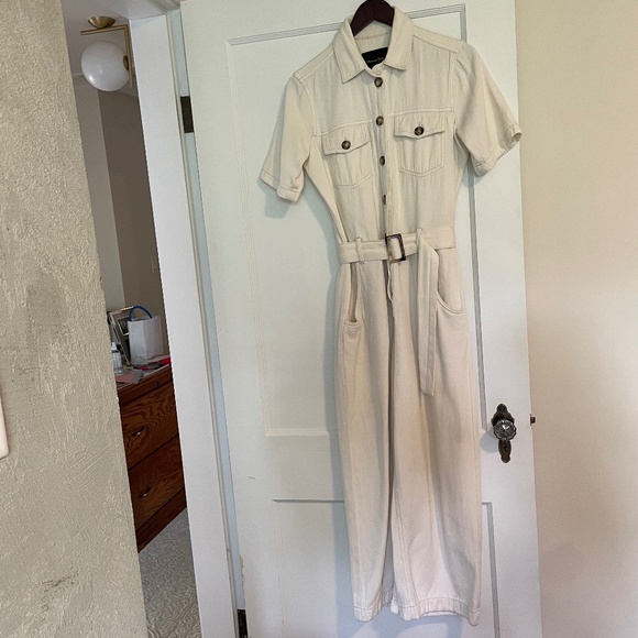 Massimo Dutti off white Jumpsuit - Picture 1 of 4